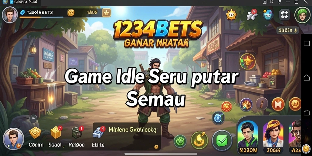 Tampilan gameplay 1234BETS yang menyanjung keseruan permainan Idle.