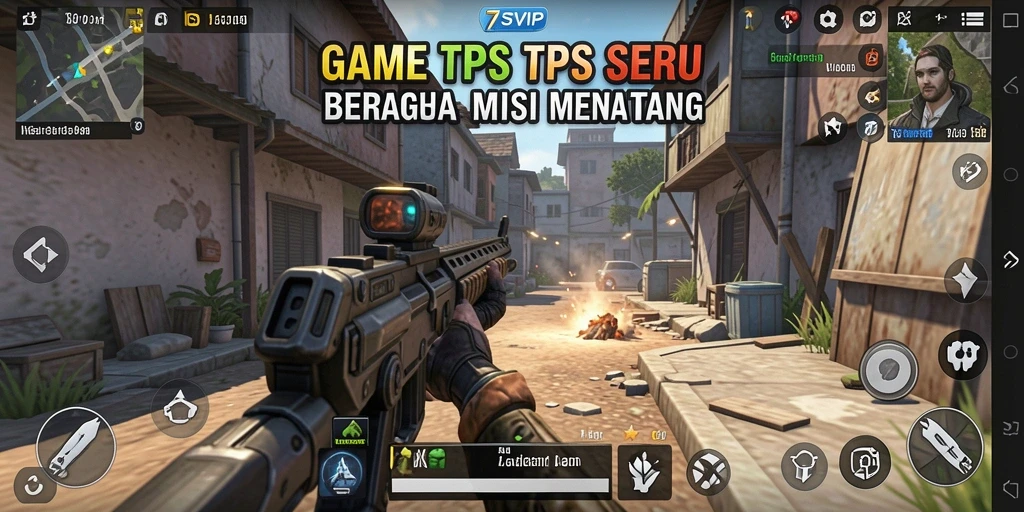 Tampilan gameplay seru dan aksi mendebarkan dari 7SVIP.