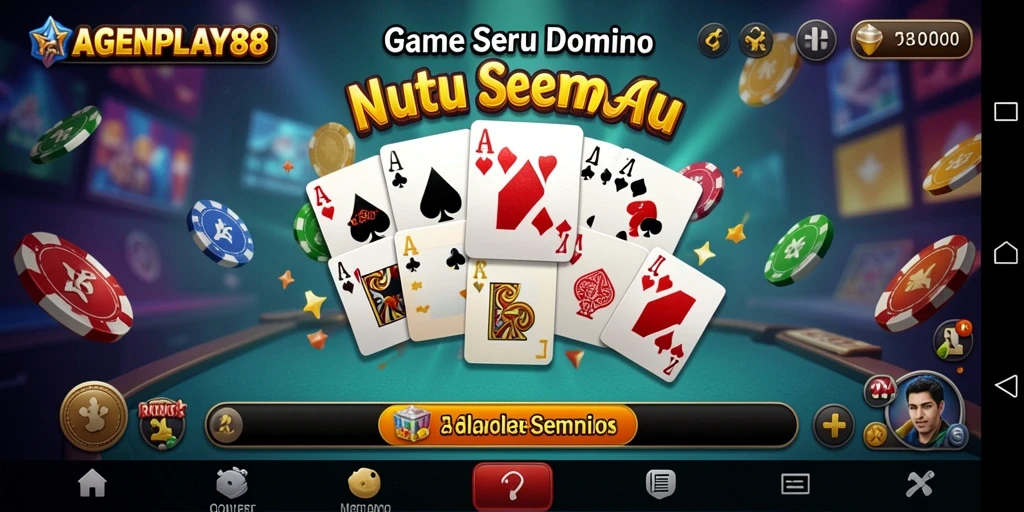 Tampilan gameplay seru dari AGENPLAY88 dalam permainan Domino.