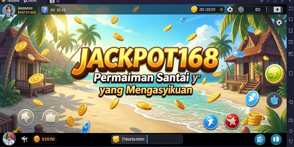 Tampilan gameplay <strong>JACKPOT168</strong> yang cerah dan menawan.