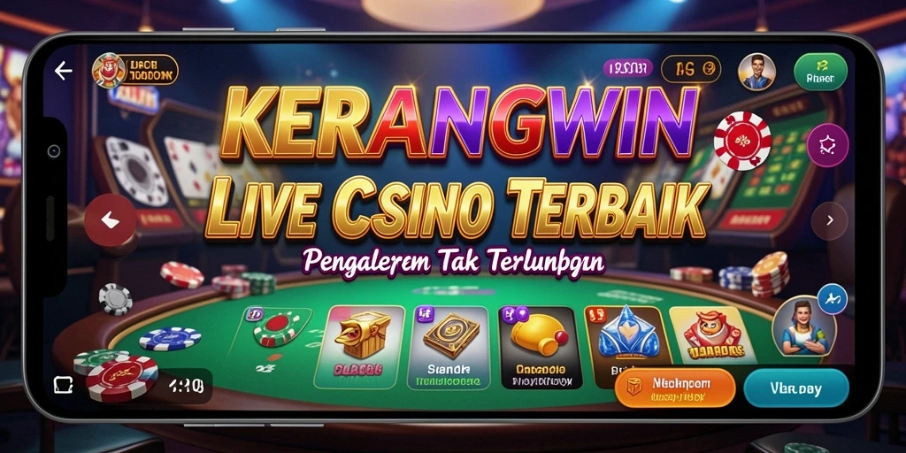 Tampilan menarik dan interaksi langsung di KERANGWIN Live Casino.