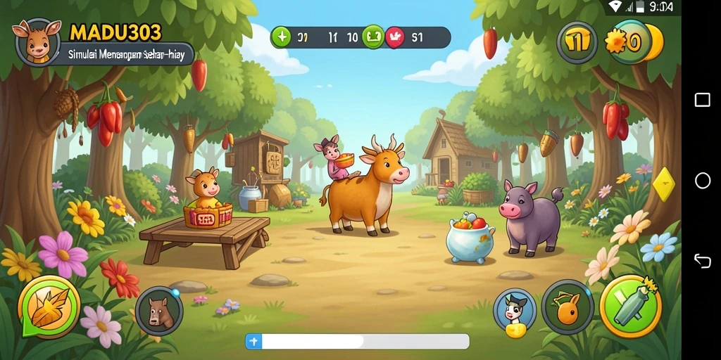Tampilan gameplay MADU303 yang menyenangkan dan interaktif.