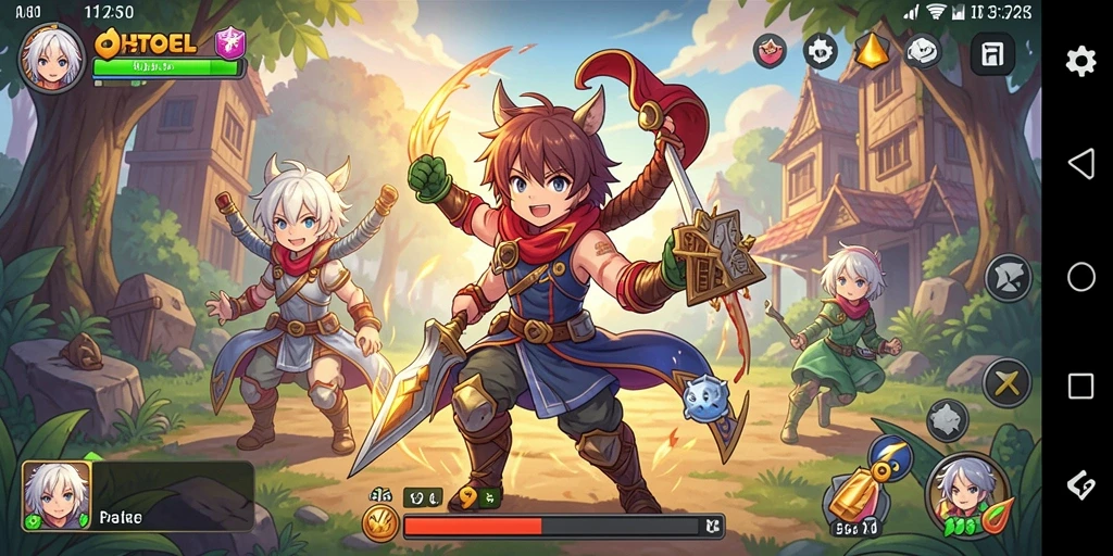 Tangkapan layar OHTOGEL menampilkan aksi epic dalam dunia anime.