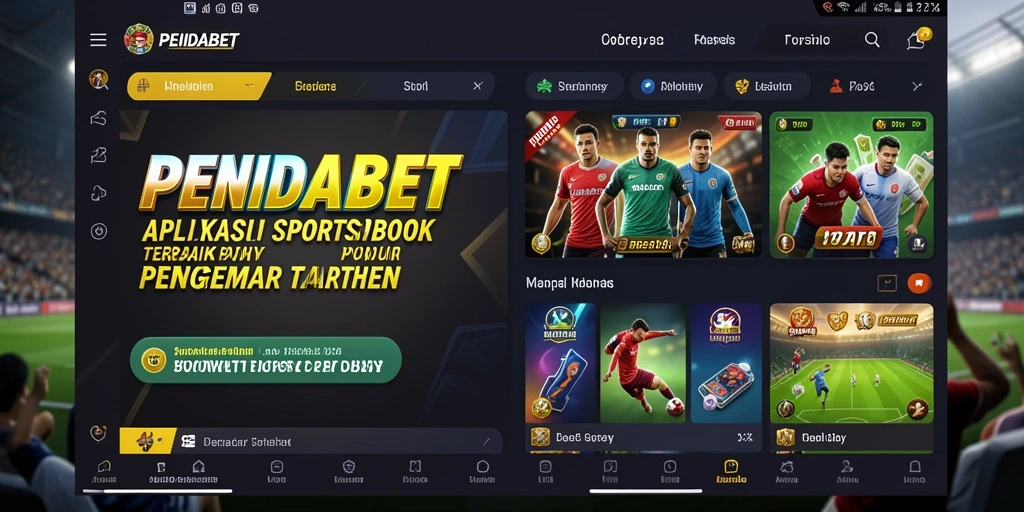 Tampilan gameplay menarik dari aplikasi Sportsbook PENIDABET.