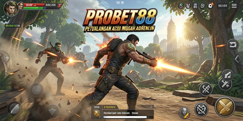 Tampilan gameplay aksion seru dalam PROBET88 dengan efek visual yang memukau.