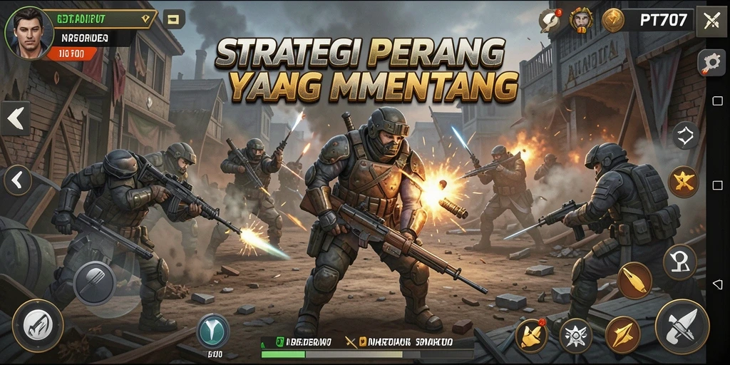 Tampilan gameplay PT707 yang seru dan menantang.