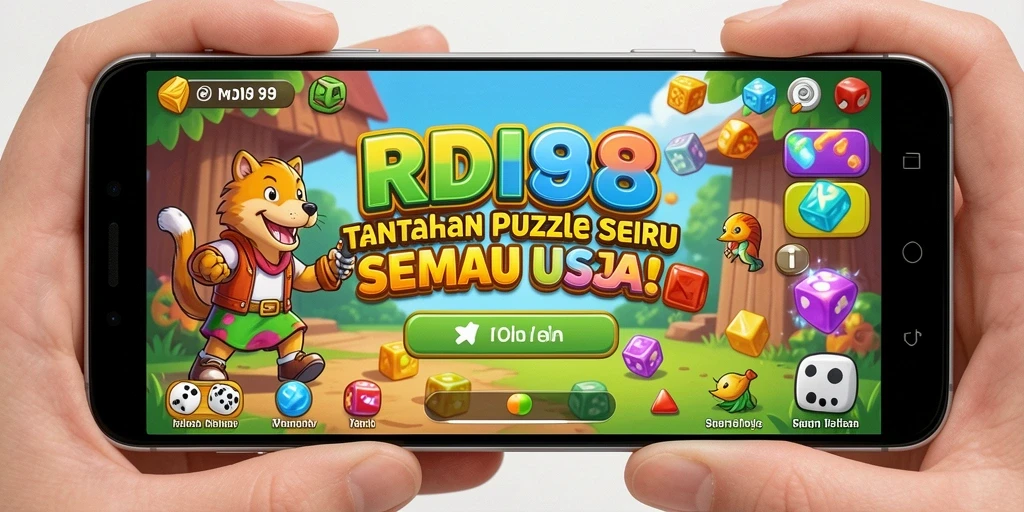 Screenshot utama menunjukkan gameplay seru dari RDI88 dengan tantangan Puzzle yang menarik.