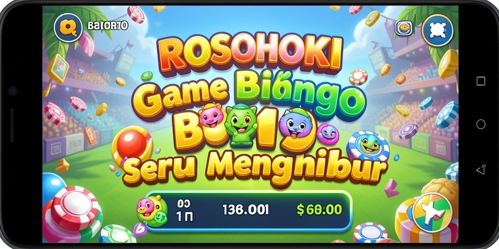 Tangkapan layar menunjukkan gameplay seru Bingo di ROSOHOKI.
