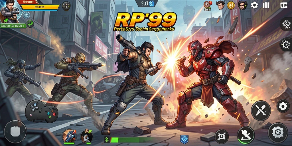 Tampilan gameplay menarik dari RP99 dengan aksi yang mendebarkan.