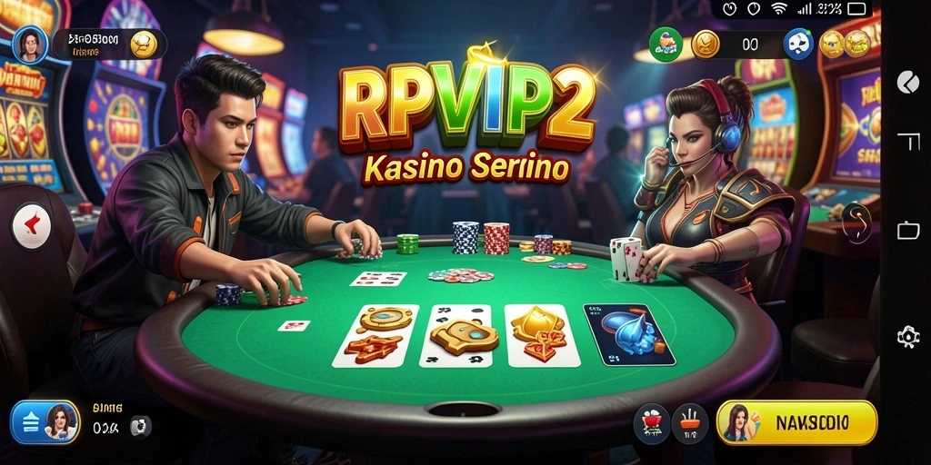 Screenshot gameplay RPVIP2 menampilkan suasana Kasino yang mendebarkan.