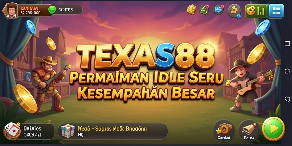 Tampilan gameplay TEXAS88 yang menegangkan dan penuh warna.