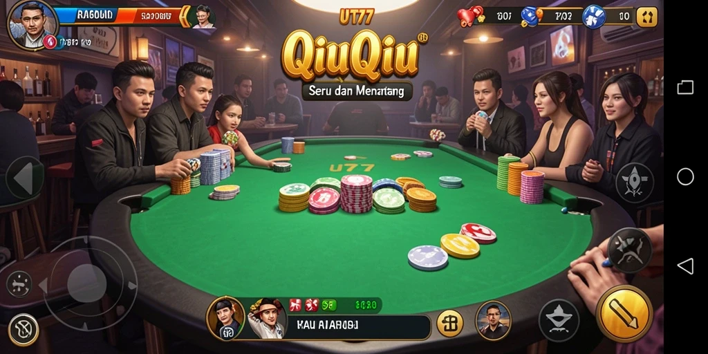 Tampilan menarik dari gameplay dalam UT77 QiuQiu.