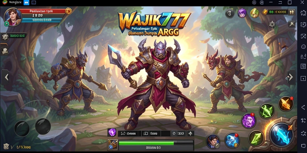 Tampilan gameplay menarik dari WAJIK777 dalam misi ARPG.